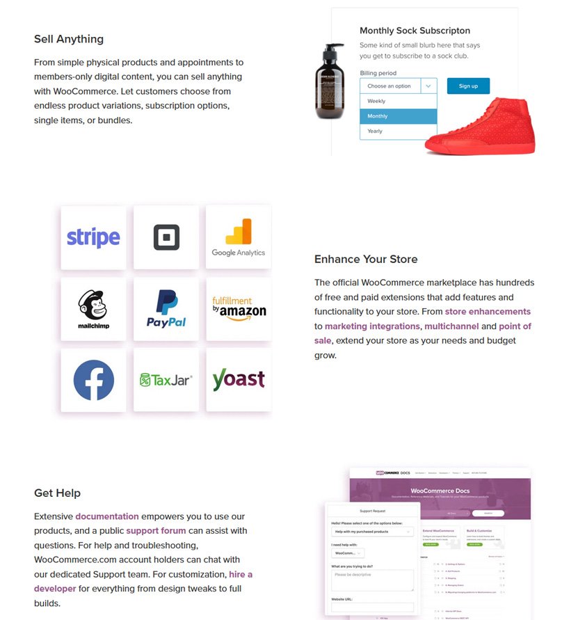 Woocommerce wins out on functionality