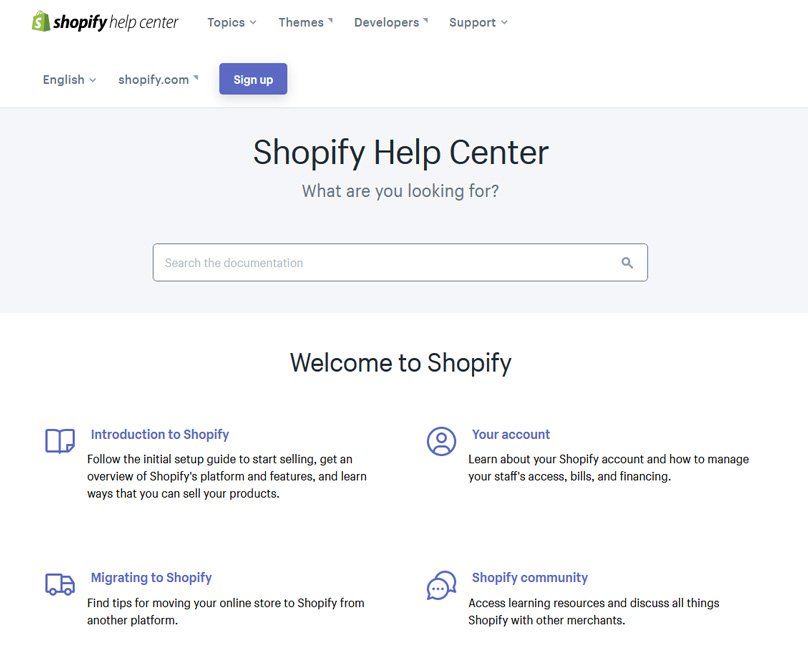 The Shopify Help Center