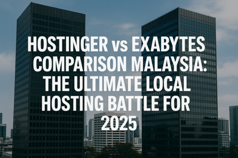 Hostinger vs Exabytes Comparison Malaysia: The Ultimate Local Hosting Battle