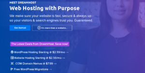 dreamhost Website Hosting Services
